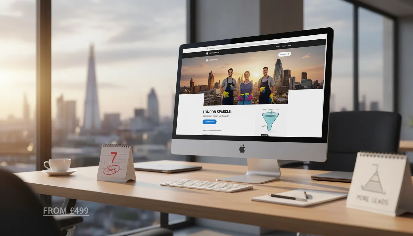 Web Design for Cleaning Companies in London: Get More Leads in 7 Days from £499