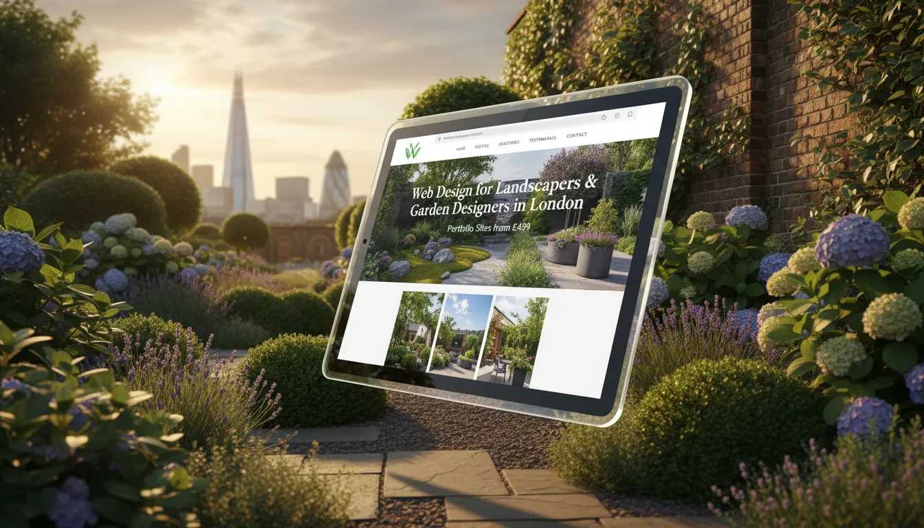Web Design for Landscapers & Garden Designers in London | Portfolio Sites from £499