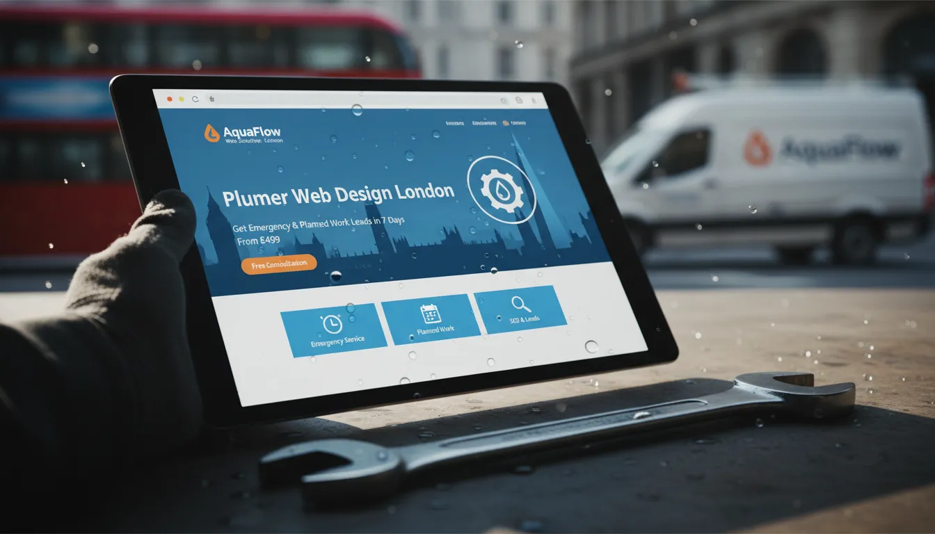 Plumber Web Design London: Get Emergency & Planned Work Leads in 7 Days from £499